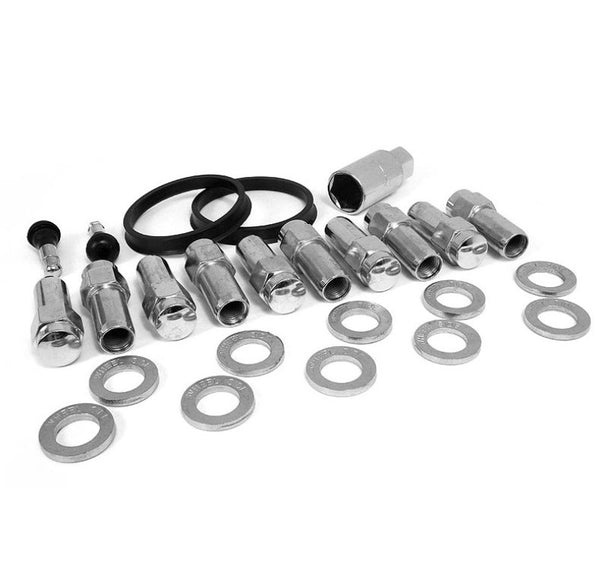 Race Star Ensemble d'écrous de roue Deluxe à extrémité ouverte 14mm x 1.5 tige 1.38 po avec tête .875 po 15+ Mustang - paquet de 10
