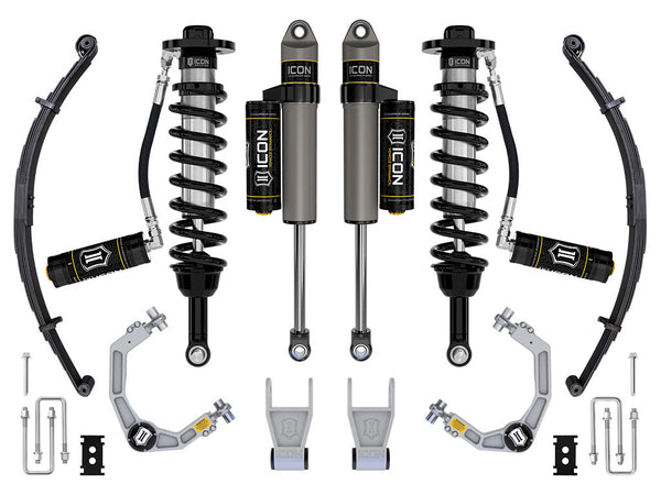 Icon Vehicle Dynamics 2021-2023 F150 Tremor 4Wd 2.53In Stage 3 Suspension Sys Billet Upper Control Arm/Leaf Pack