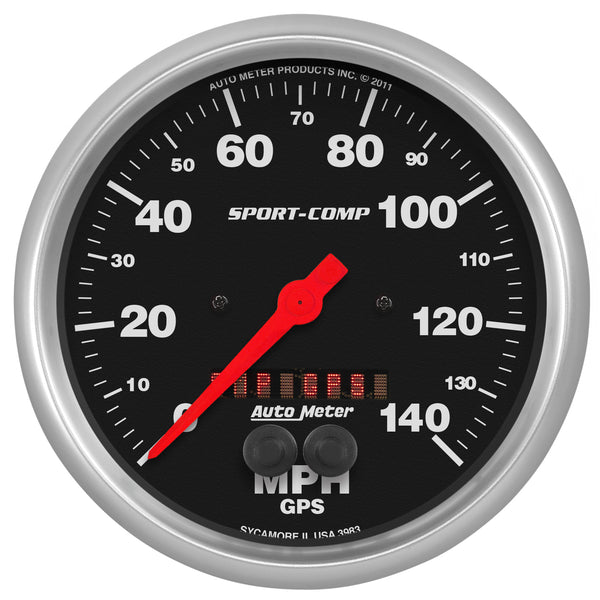AutoMeter 5" GPS Speedometer, 0-140 MPH, Sport-Comp