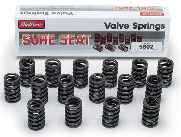 Edelbrock Ressorts de soupape Sure Seat Performer, sans rotateur — Chevy 262-400 V8 1957-95 (5802)