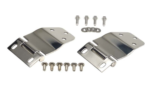 Kentrol Charnières de hayon relevable (paire) 77-86 Jeep CJ7 - argent poli