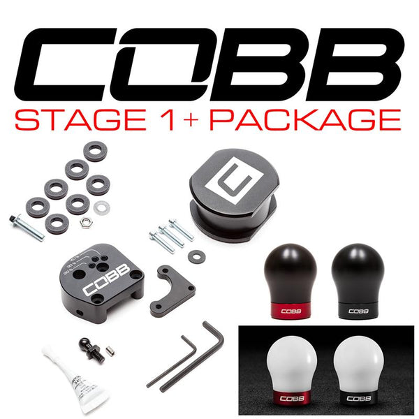 Cobb Ensemble transmission Stage 1+ 13-18 Ford Focus ST / 16-18 Focus RS (pommeau de levier de vitesses blanc avec noir)