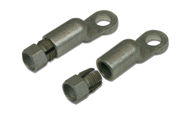 Moroso Ensemble d'embouts de raccord déporté pour câble de batterie - embout à compression - 3/8 po - paquet de 2