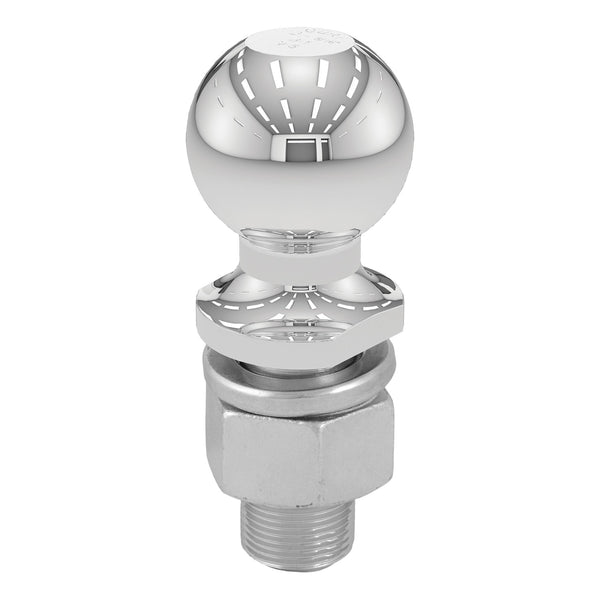 CURT 2-5/16 in. Chrome Trailer Hitch Ball, 1-1/4 in. x 2-5/8 in. Shank, 15,000 lb (40030)