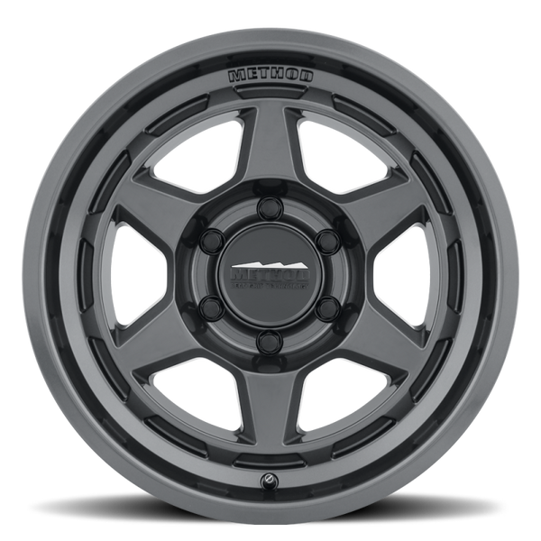 Method MR708 Bead Grip 17x8.5 / 0mm Offset / 5x5 BP / 71.5mm CB - Gloss Titanium