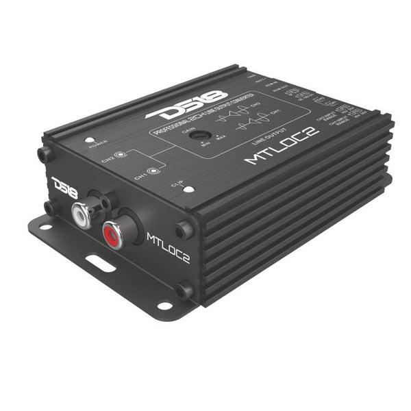 DS18 2-Chnl Speaker Emulator Remote Out Level Matching Controls LED Clip Indicator Hi/Low Converters