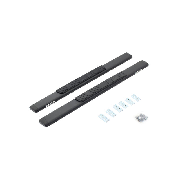 Go Rhino Universal 5IN LOW Profile 52IN LONG Black SIDE BARS OE Xtreme Sidesteps TEXT (650052T)