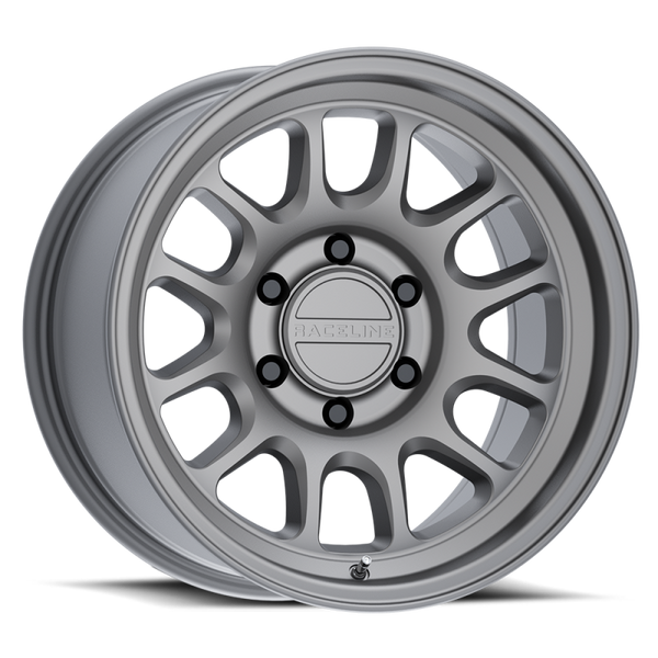 Raceline 958T Rogue 17x8.5in / 6X139.7 BP / 0mm Offset / 106.1mm Bore - Matte Titanium
