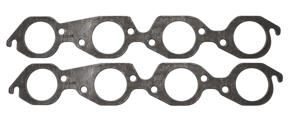 SCE Gaskets BBC XL Round Port Graph-Form 1/8 Thk Exh Gaskets