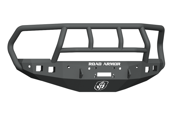 Road Armor 2010-2018 Ram 2500/3500 Stealth Front Winch Compatible Bumper Titan Ii Guard Txt Blk Lights Sold Sep (4162F2B)