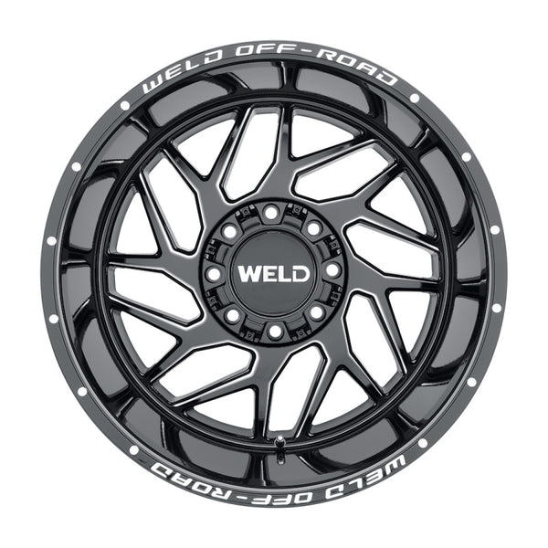 Weld Off-Road W117 Wheel 20X10 Fulcrum 8X180 ET-18 BS4.75 Gloss Black MIL 124.3