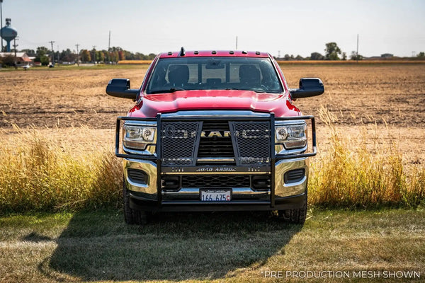 Road Armor 2019+ Ram 2500/3500/4500/5500 Vaquero Front Grille Guard Texture Black (4192-BRSH)