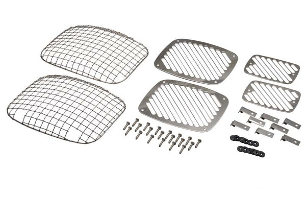Kentrol Ensemble billette/treillis métallique 6 pièces 87-95 Jeep Wrangler YJ - argent poli
