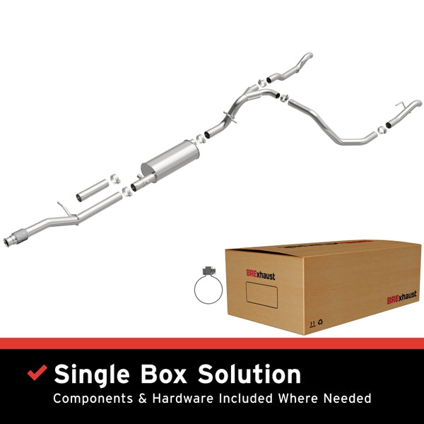 BRExhaust Ensemble d'échappement de remplacement à ajustement direct 19-24 Chevrolet Silverado 1500 5.3L
