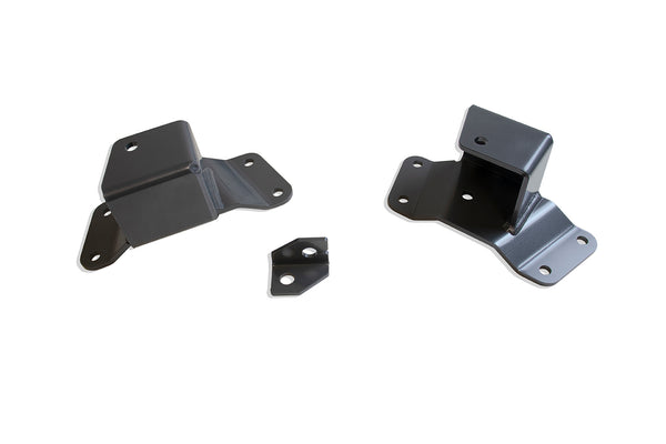 Maxtrac Suspension 1988-1998 C1500 2WD Rear Steel 2" Lowering Hangers with Ebrake Bracket (Pair)