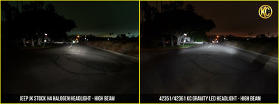 KC HiLiTES Headlight Gravity LED 7IN TJ EA - 4236
