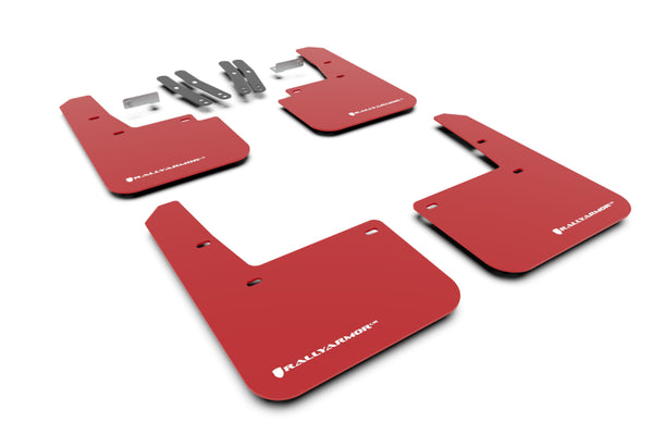 Rally Armor Garde-boue UR 18-23 Hyundai Kona - rouge avec logo blanc