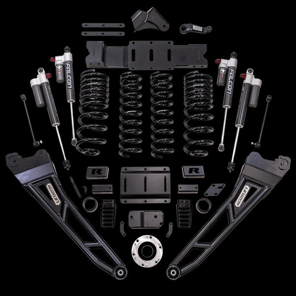 ReadyLift Suspension Lift Kit — 6" Lift — Falcon 3.3 Shocks, MAX3.3, Radius Arms, Diesel — 2019-2024 Ram 2500, select trims (43-19642)