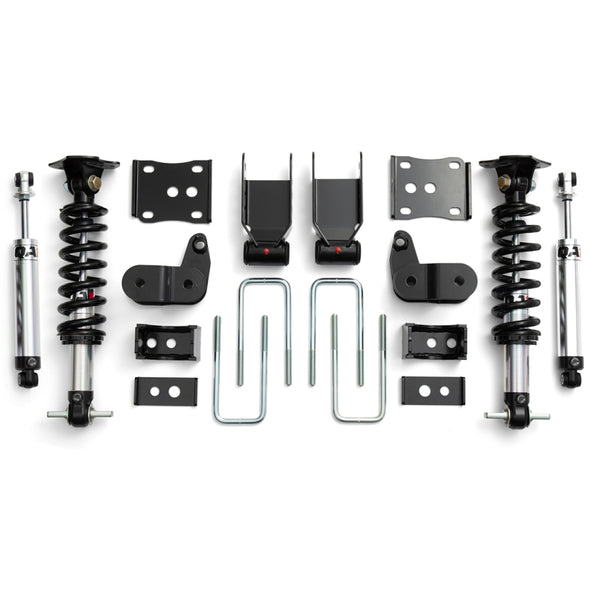 QA1 Ensemble d'abaissement à simple réglage 2021+ Ford F150 2WD (3.5 po-5.5 po)