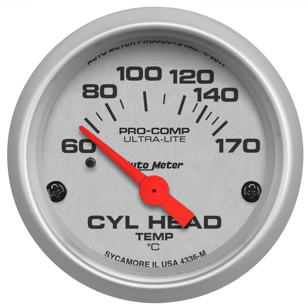 AutoMeter 2-1/16" Cylinder Head Temperature, 60-170 C, Ultra-Lite