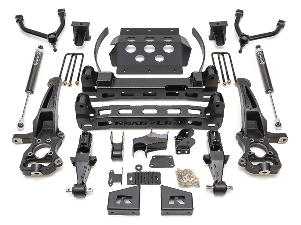 ReadyLift Suspension Lift Kit — 8" Lift — Excl. Adaptive Ride Control, Trail Boss, AT4, AT4X, ZR2, Denali — 2019-2022 Silverado / Sierra 1500 (44-39805)