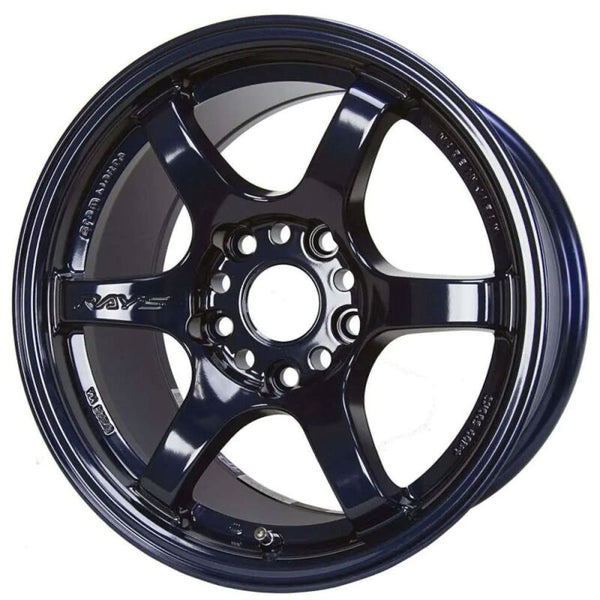 Gram Lights 57DR 18x10.5 +12 5x114.3 Dark Blue Chrome Wheel (Min Order Qty Of 20)