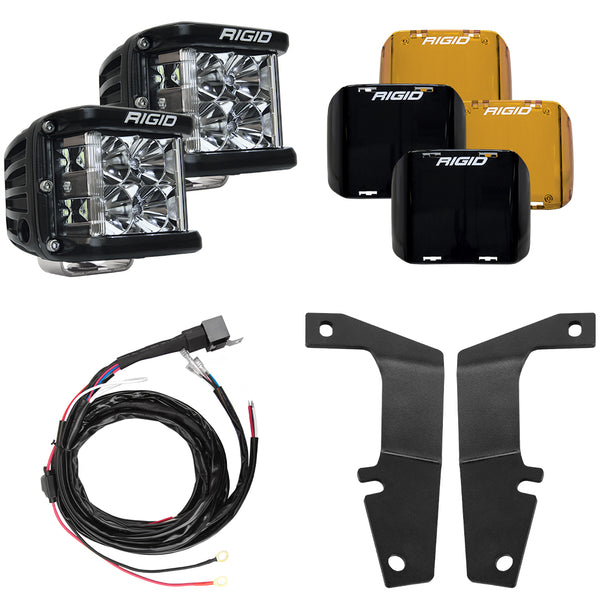 Rigid Industries 2010-2020 Toyota 4Runner A-Pillar Light Kit, Includes D-SS Flood