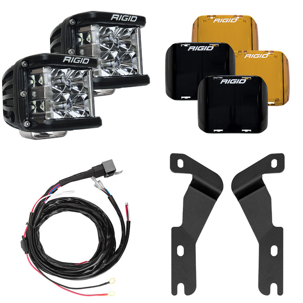 Rigid Industries 2016-2020 Toyota Tacoma A-Pillar Light Kit, Includes D-SS Flood