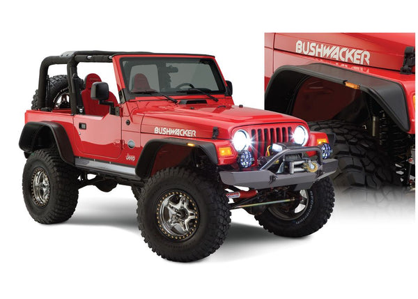 Bushwacker Fender Flares — 2004-2006 Jeep Wrangler TJ (Included ULTD)