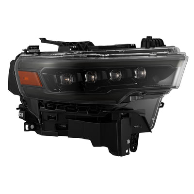 AlphaRex Phares à projecteur DEL NOVA avec éclairage d'activation/clignotant séquentiel/Switchback 25-26 Dodge Ram 1500 - noir Alpha