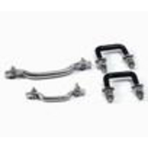 Smittybilt 5595 CJ & Wrangler (YJ) Windshield Tie Down Kit Stainless Steel
