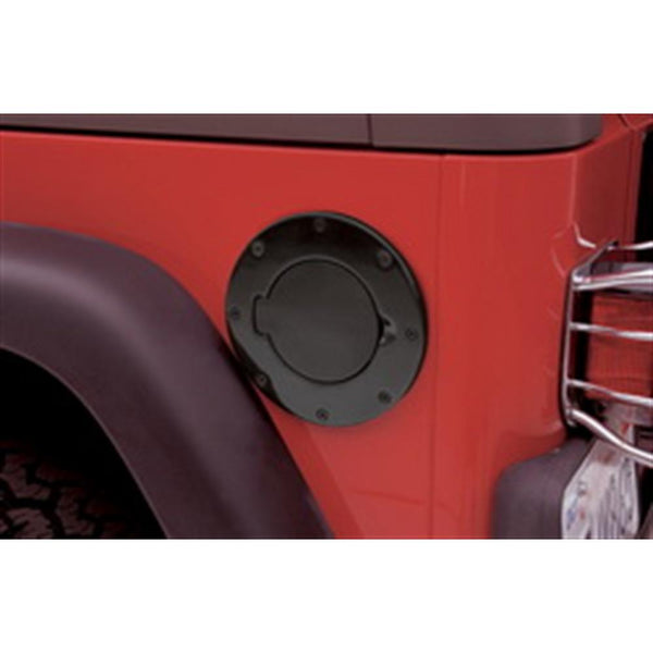 Smittybilt 1997-2006 Wrangler (TJ/Lj) Gas Cover Billet Style Gloss Black