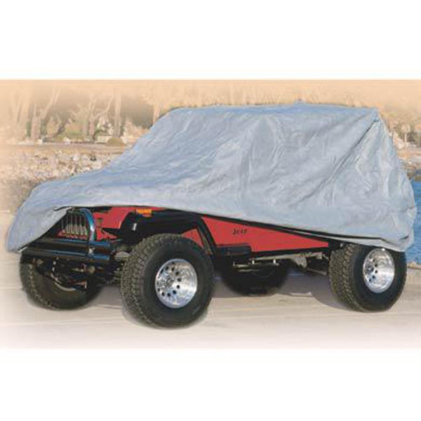 Smittybilt 1976-1983 Cj5/Cj7 - 1987-2006 Wrangler YJ/TJ/Lj Full Climate Jeep Cover with Storage Bag - Gray