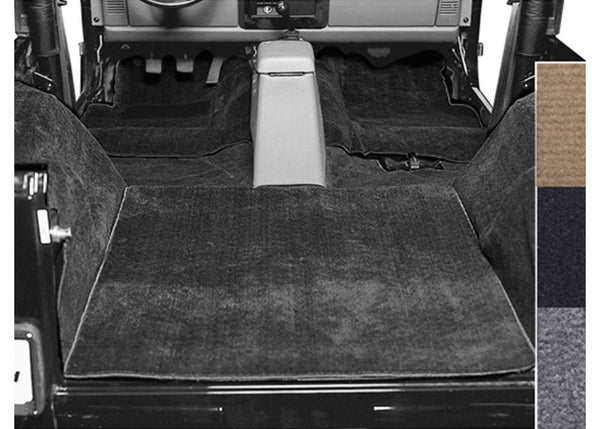 Rugged Ridge 7695 Wrangler Carpet KIT Deluxe DARK Charcoal 6 PC FULL KIT