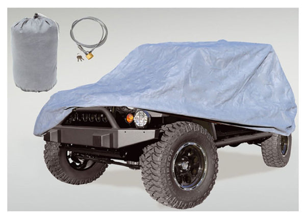 Rugged Ridge Three Layer FULL CAR Cover 0715 JEEP Wrangler 4DR(COVER LOCK & BAG)