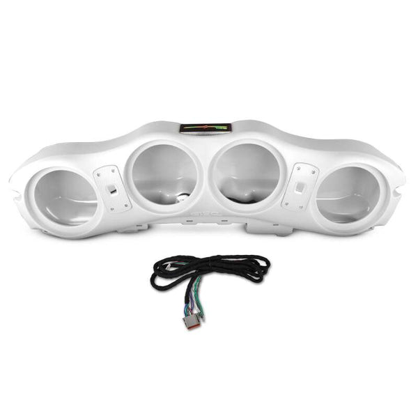DS18 Barre de son de plafond Jeep 2024+ JL/JLU/JT pour haut-parleurs 4 x 8 po (non inclus), DEL - blanc