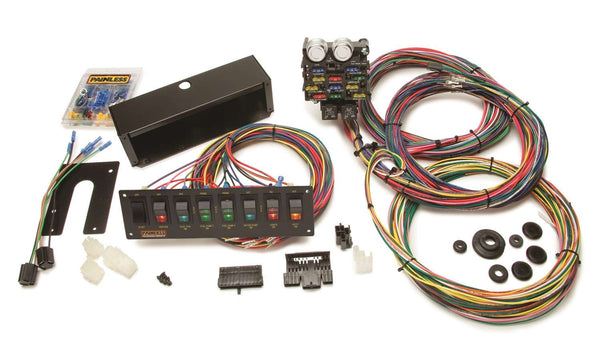 Painless Performance Drag Race Hrns/Pnl Kit 21 Cir