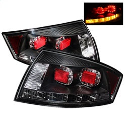 Spyder LED Tail Lights - Black — for select Audi vehicles (5000422)