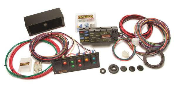 Painless Performance Hrns 8Cir Race with 6Switch Pnl