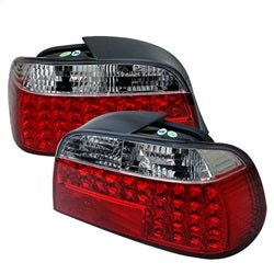 Spyder LED Tail Lights - Red Clear — for select BMW vehicles (5000620)