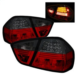 Spyder LED Tail Lights - Red Smoke — for select BMW vehicles (5000910)