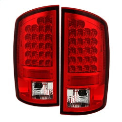 Spyder Feux arrière à DEL — rouge transparent — pour certains camions Dodge (5002570)