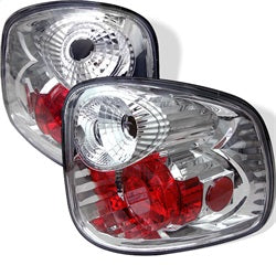 Spyder Euro Style Tail Lights - Chrome — 2001-2003 Ford F-150 Flareside (Excludes SuperCrew) (5003164)