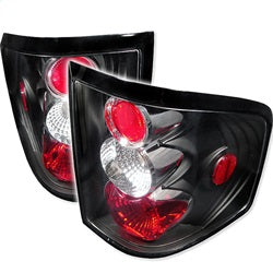 Spyder Euro Style Tail Lights - Black — 2004-2008 Ford F-150 Flareside (5003225)