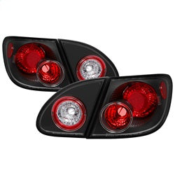 Spyder Euro Style Tail Lights - Black — 2003-2008 Toyota Corolla (5007339)