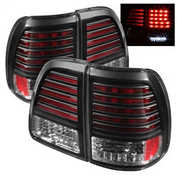 Spyder LED Tail Lights - Black — 1998-2005 Toyota Land Cruiser (5007537)