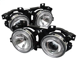 Spyder Projector Headlights - LED Halo - Chrome — for select BMW vehicles (5008732)