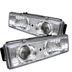 Spyder Projector Headlights - Chrome — for select Chevrolet and GMC vehicles (5009296)
