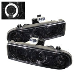 Spyder Projector Headlights - LED Halo - Smoke — for select Chevrolet vehicles (5009562)