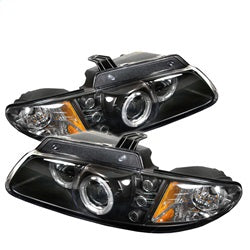 Spyder Phares à projecteur halo à DEL — noir — pour certains véhicules Chrysler et Dodge (5009692)